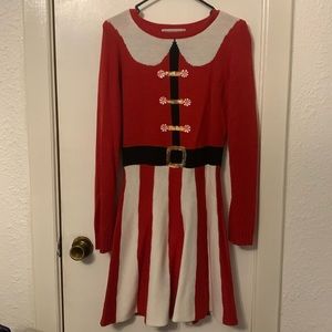 Knitted Santa Sweater Dress